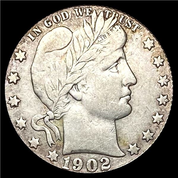 1902-S Barber Quarter LIGHTLY CIRCULATED