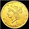 Image 1 : 1870 Round California Gold Quarter CLOSELY UNCIRCULATED