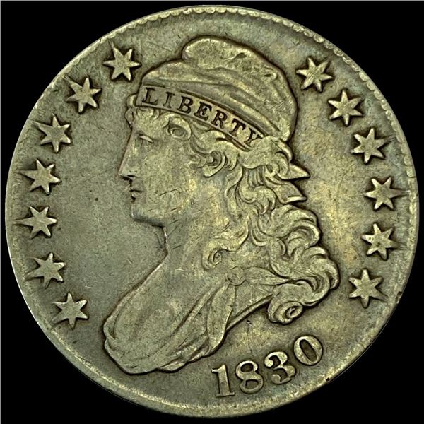 1830 Capped Bust Half Dollar LIGHTLY CIRCULATED