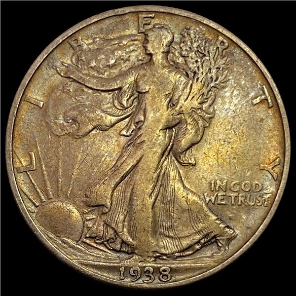1938-D Walking Liberty Half Dollar LIGHTLY CIRCULATED