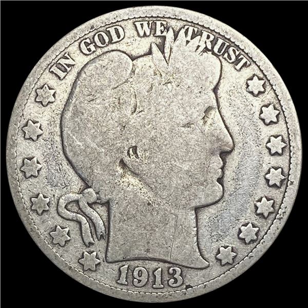 1913 Barber Half Dollar NICELY CIRCULATED