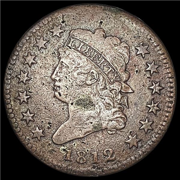 1812 Classic Head Large Cent NICELY CIRCULATED