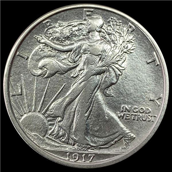 1917-S Walking Liberty Half Dollar CLOSELY UNCIRCULATED