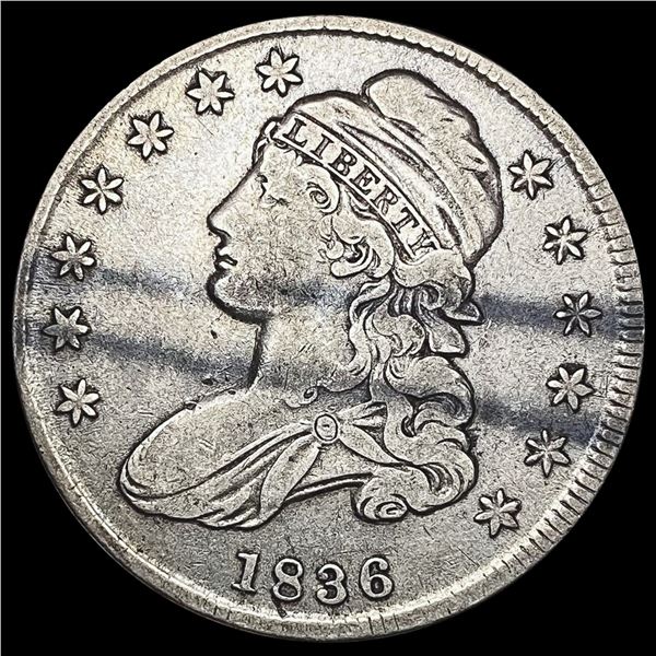 1836 Capped Bust Half Dollar LIGHTLY CIRCULATED