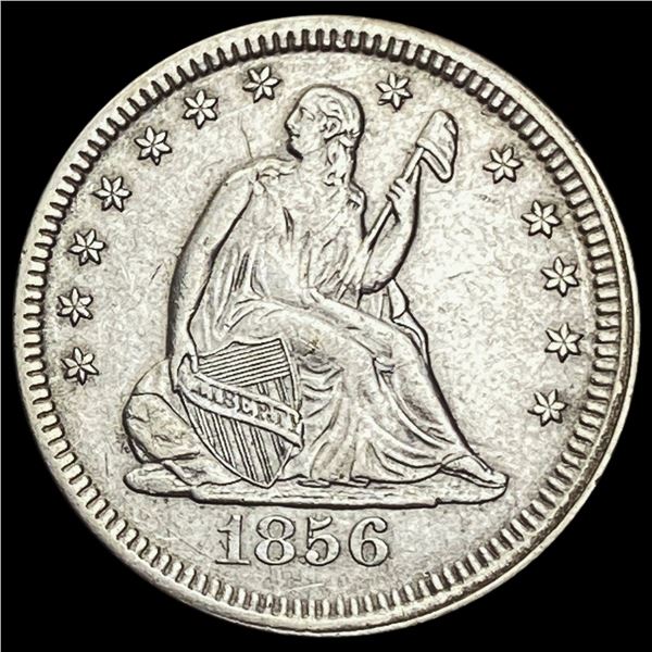 1856 Seated Liberty Quarter NEARLY UNCIRCULATED