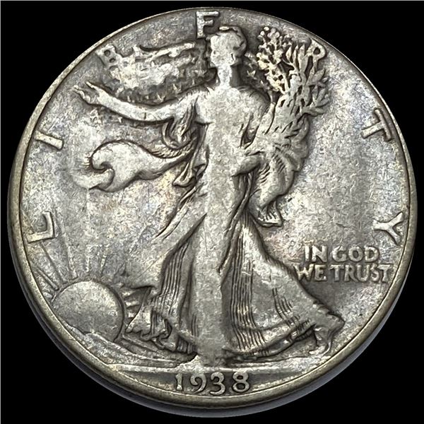 1938-D Walking Liberty Half Dollar LIGHTLY CIRCULATED