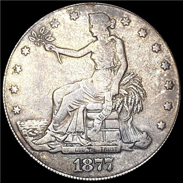 1877-S Silver Trade Dollar NICELY CIRCULATED