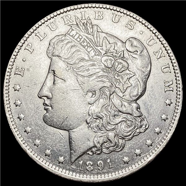 1891-O Morgan Silver Dollar NEARLY UNCIRCULATED