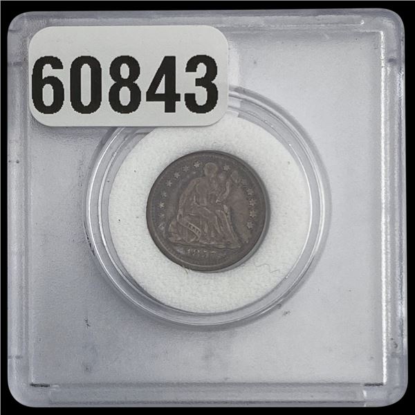 1857 Seated Liberty Half Dime LIGHTLY CIRCULATED LIGHTLY CIRCULATED