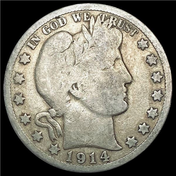 1914 Barber Half Dollar NICELY CIRCULATED
