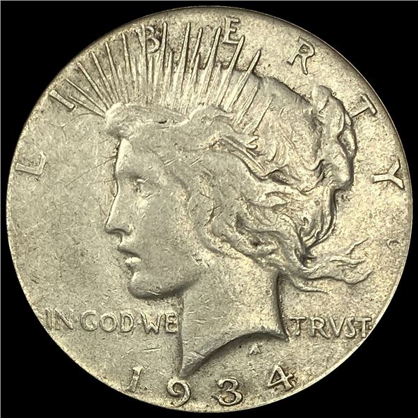 1934-S Silver Peace Dollar LIGHTLY CIRCULATED