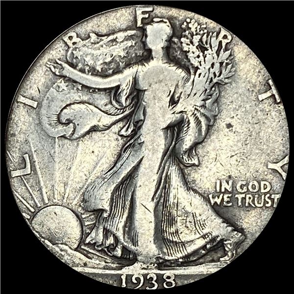 1938-D Walking Liberty Half Dollar LIGHTLY CIRCULATED