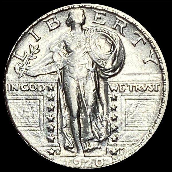 1920-S Standing Liberty Quarter CHOICE AU