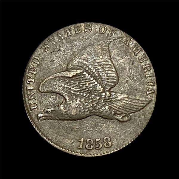 1858 Flying Eagle Cent NEARLY UNCIRCULATED