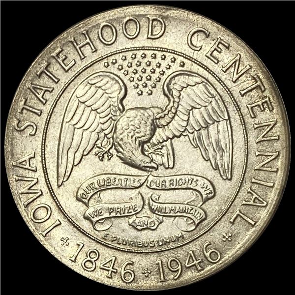 1946 Iowa Half Dollar GEM BU