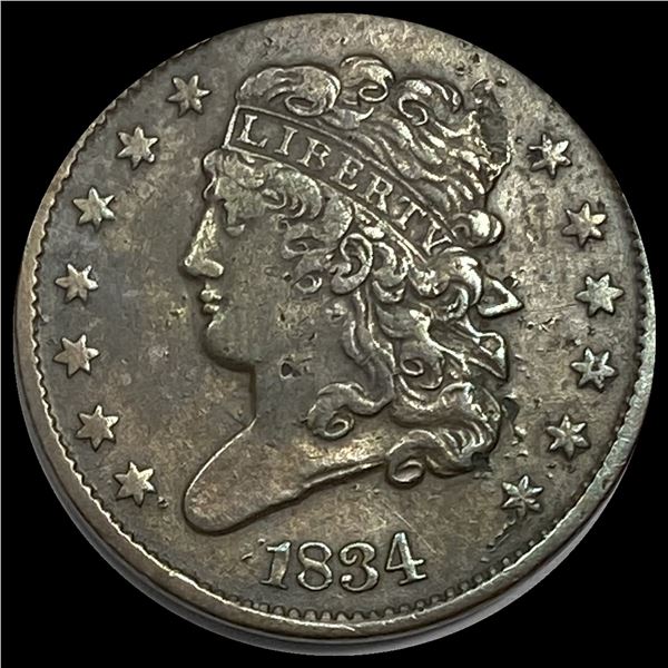 1834 Classic Head Half Cent CLOSELY UNCIRCULATED