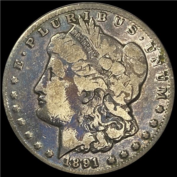 1891-CC Morgan Silver Dollar LIGHTLY CIRCULATED