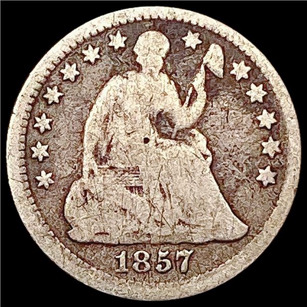 1857 Seated Liberty Half Dime NICELY CIRCULATED