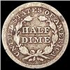 Image 2 : 1857 Seated Liberty Half Dime NICELY CIRCULATED
