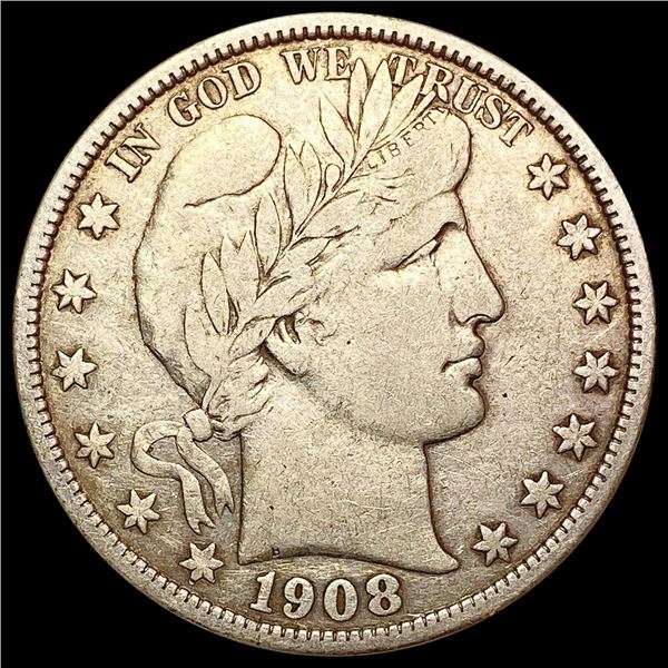 1908-O Barber Half Dollar LIGHTLY CIRCULATED