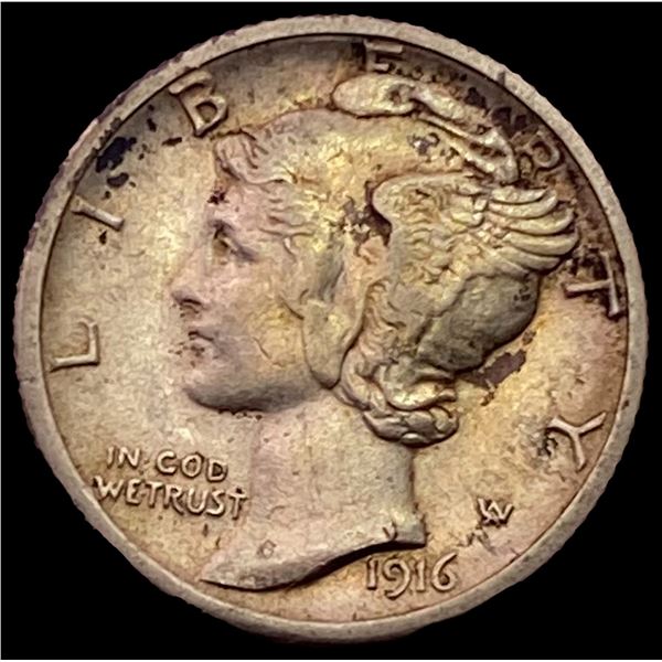1916-S Mercury Dime CLOSELY UNCIRCULATED