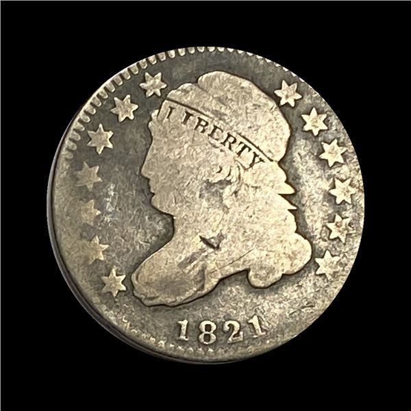 1821 Capped Bust Dime NICELY CIRCULATED