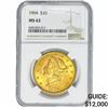Image 1 : 1904 $20 Gold Double Eagle NGC MS62