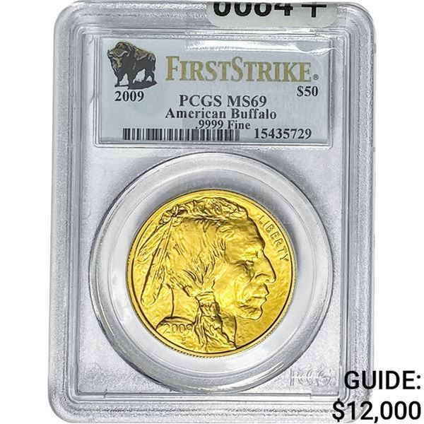 2009 1oz $50 Gold Buffalo PCGS MS69