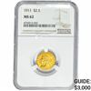 Image 1 : 1911 $2.50 Gold Quarter Eagle NGC MS62