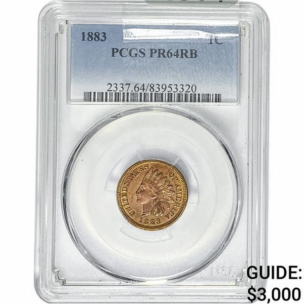1883 Indian Head Cent PCGS PR64 RB