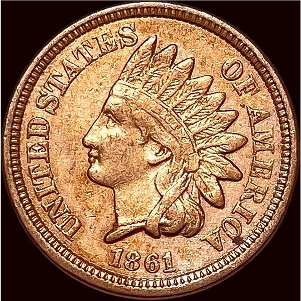 1861 Copper-Nickel Indian Head Cent CLOSELY UNCIRCULATED