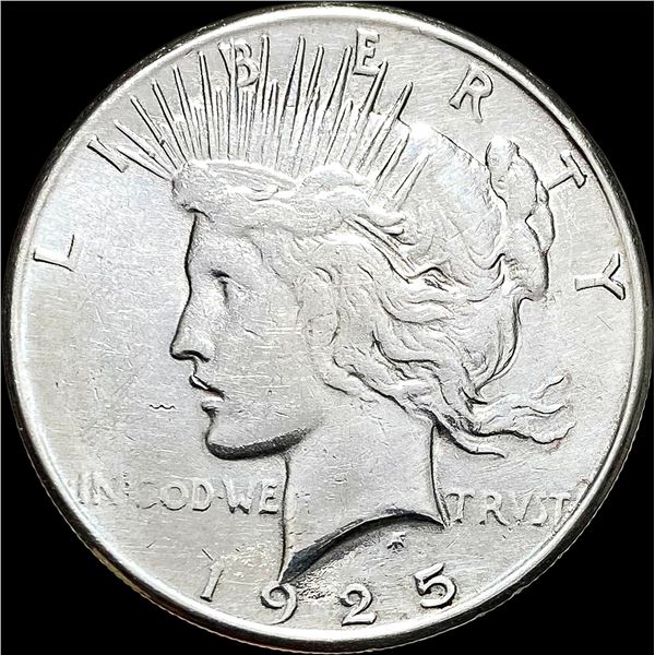 1925-S Silver Peace Dollar LIGHTLY CIRCULATED