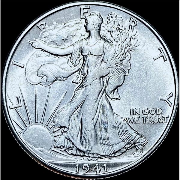 1941-D Silver Walking Liberty Half Dollar GEM BU