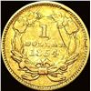 Image 2 : 1854 Gold $1 Indian Head Type 2 CLOSELY UNCIRCULATED