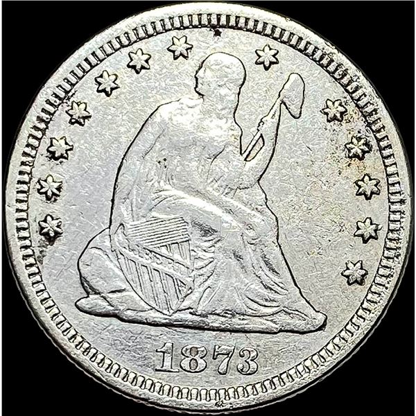 1873 Seated Liberty Quarter CLOSELY UNCIRCULATED