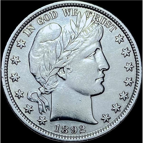 1892 Silver Half Dollar (Barber) GEM BU
