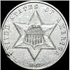 Image 1 : 1862 Silver Three-Cent Piece CLOSELY UNCIRCULATED