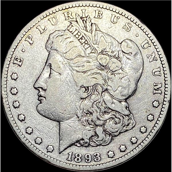 1893-CC Silver Morgan Dollar LIGHTLY CIRCULATED