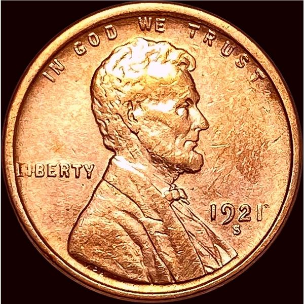 1921-S Lincoln Wheat Cent UNCIRCULATED