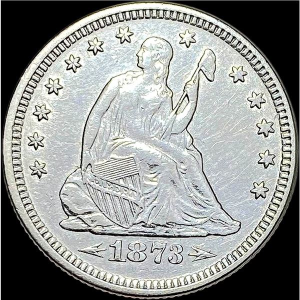 1873 Arrows Seated Liberty Quarter UNCIRCULATED