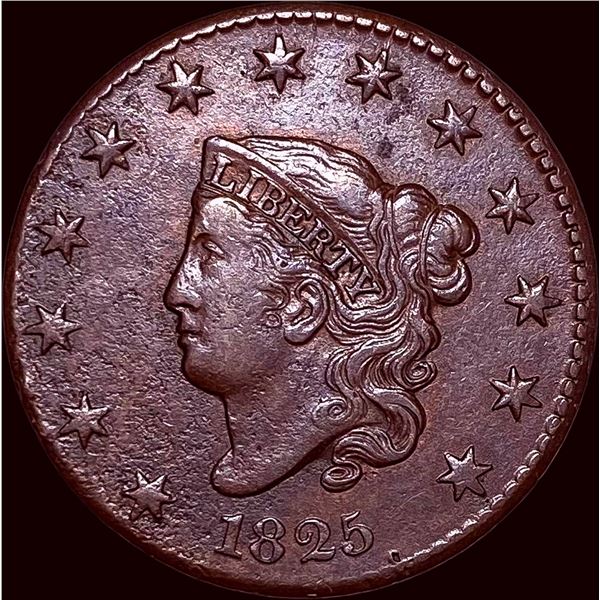 1825 Coronet Head Large Cent CLOSELY UNCIRCULATED