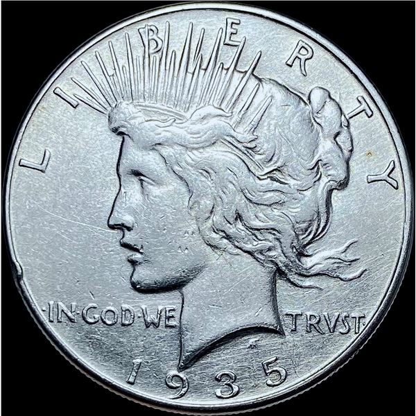 1935 Silver Peace Dollar CHOICE AU