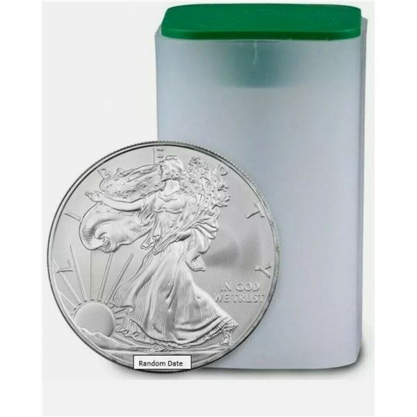 [20] 1990's American Silver Eagle Roll GEM BU