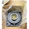 Image 3 : (3) Iptci #UCF 211 35 / 2-3/16" Set Screw Lock 4-Bolt Flanged Bearings