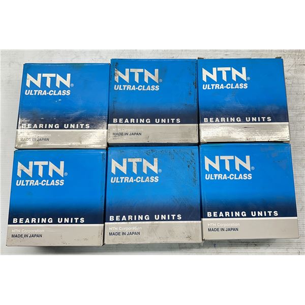 Lot of (6) NTN #UELFU-1.3/4M Bearing Units