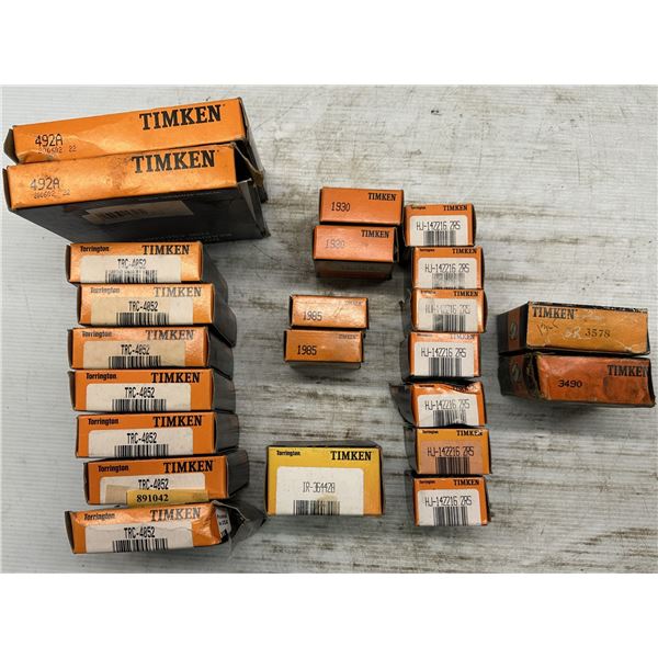 Lot of Misc. Timken Bearings