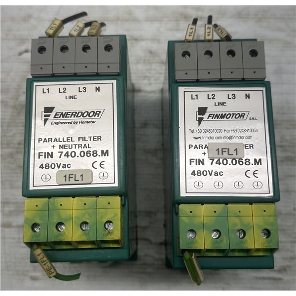 (2) Enerdoor #FIN740.068.M Parallel Filters + Neutral