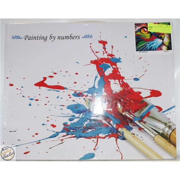 NEW PAINTING BY NUMBERS CAT