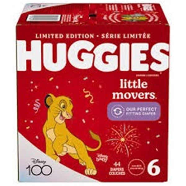 NEW 44 DIAPERS HUGGIES LITTLE MOVERS DISNEY 100