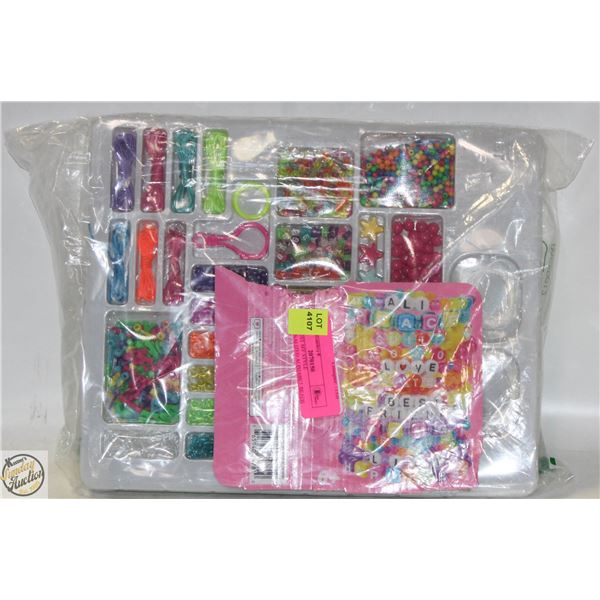 NEW JUST MY STYLE PERSONALIZED ALPHABET BEADS KIT